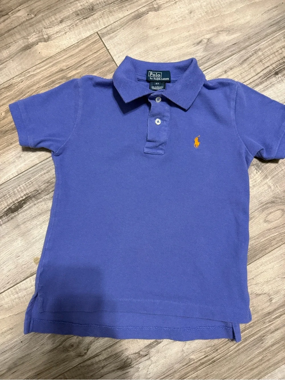 Ralph Lauren Boys' Blue Polo with Yellow Pony